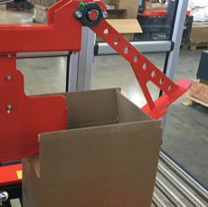 Precintadora de cajas automática monoformato iP35-AT 3 Pieza de empuje de solapa