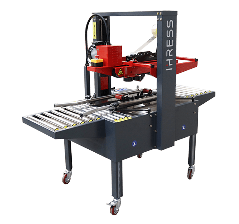 Máquina precintadora semiautomática de cajas