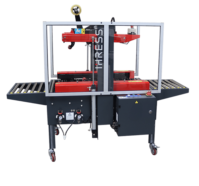 Precintadora semiautomática de cajas multiformato