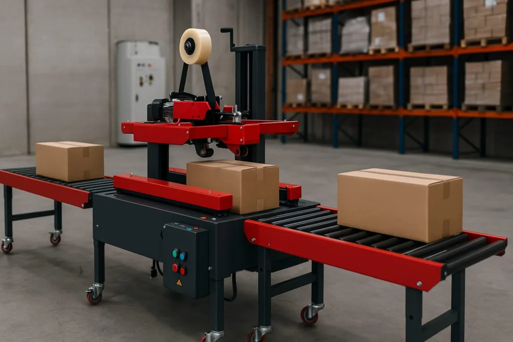 Ventajas del precintado semiautomático de cajas para pymes y ecommerce 2 Vorteile der halbautomatischen Versiegelung