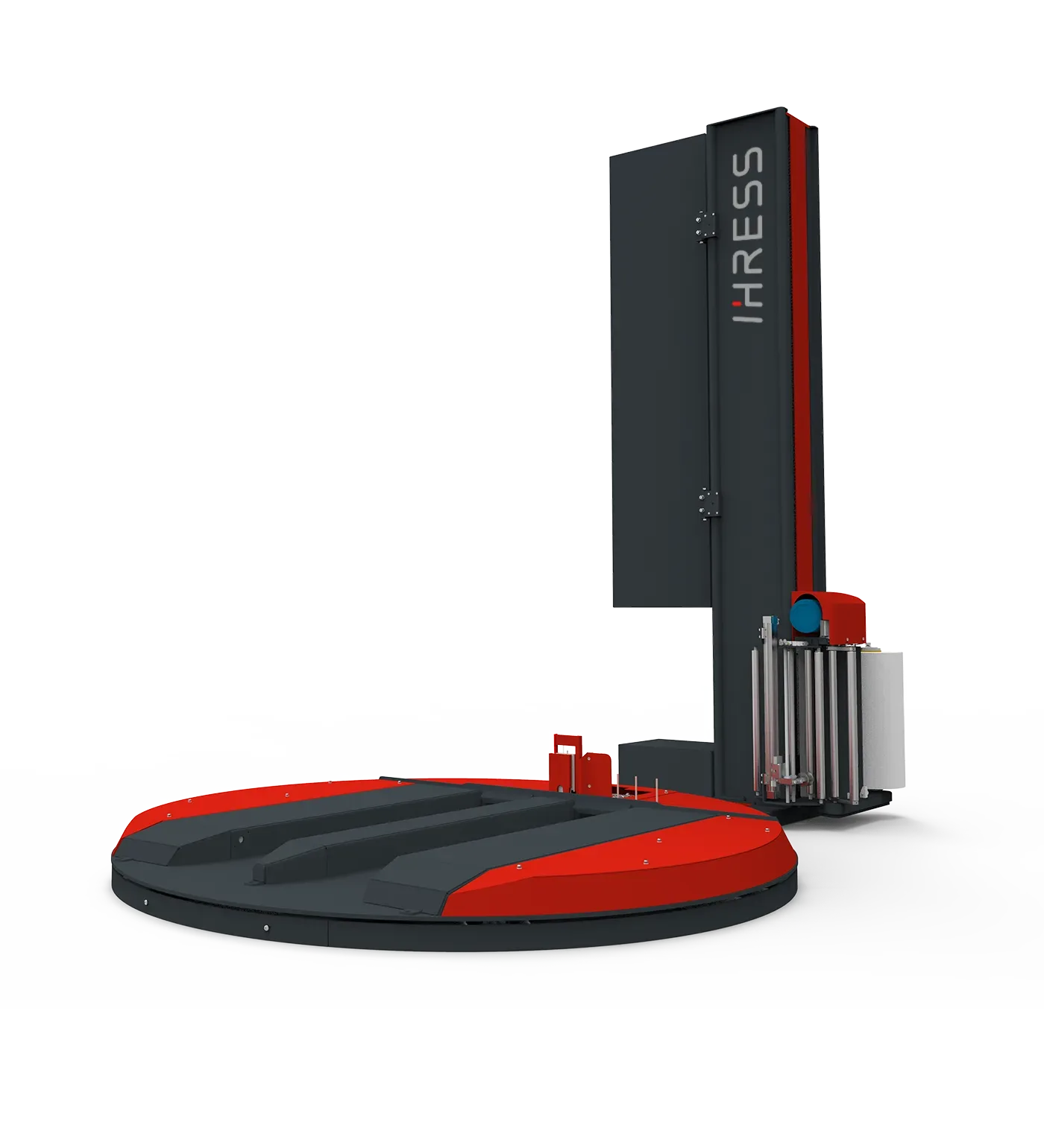 Enfardadora semiautomática entrada transpaleta i550 1 Enfaradadora de cargas paletizadas automática modelo i550